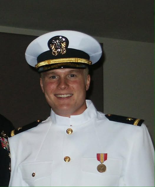Dr. Ryan K. in Navy dress whites
